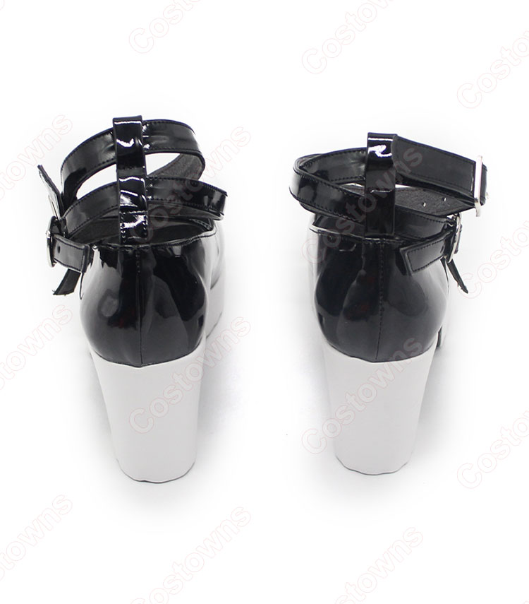 VTuber ホロライブ 湊あくあ ピンクメイド コスプレ靴-6