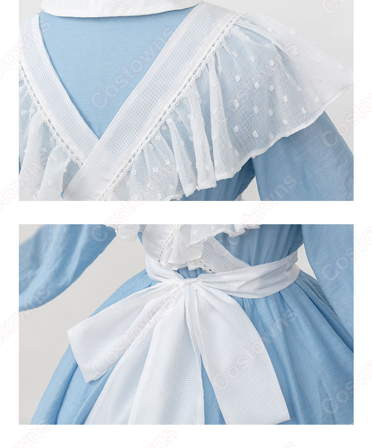 カードキャプターさくら 木之本桜 コスプレ衣装 アリス メイド服-4