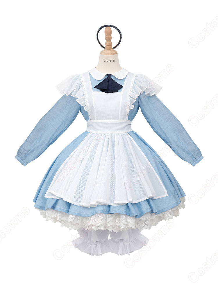 カードキャプターさくら 木之本桜 コスプレ衣装 アリス メイド服-1