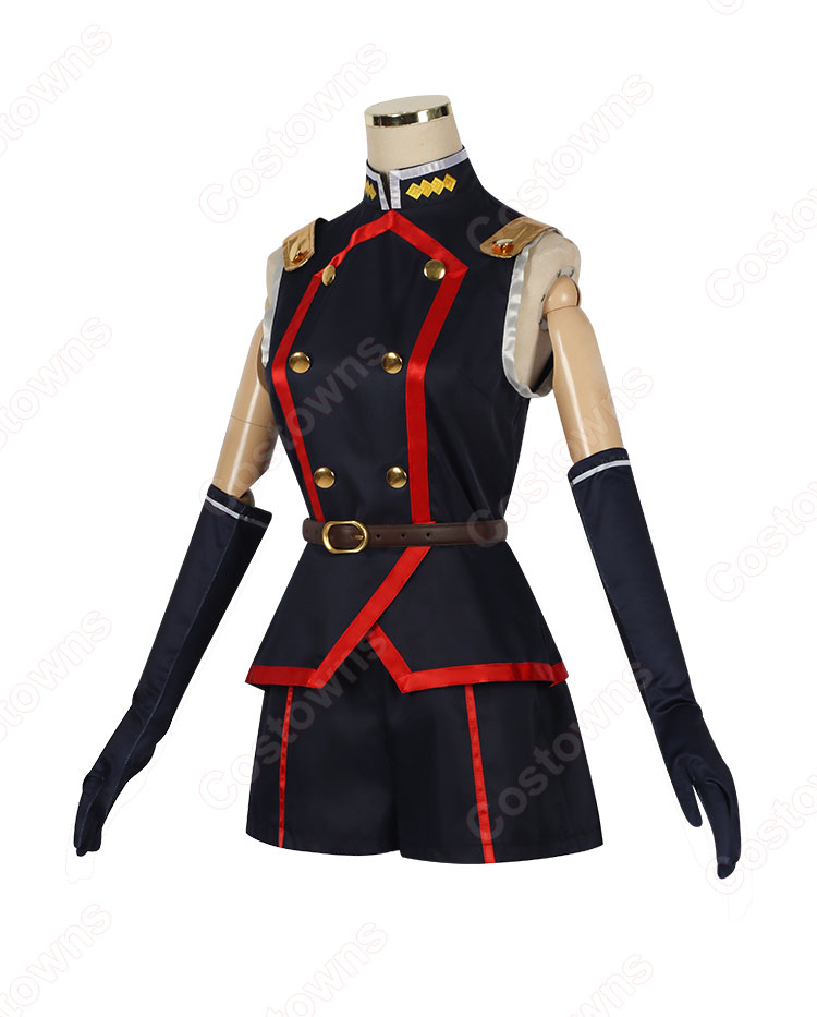 魔都精兵のスレイブ 駿河朱々 コスプレ衣装-3