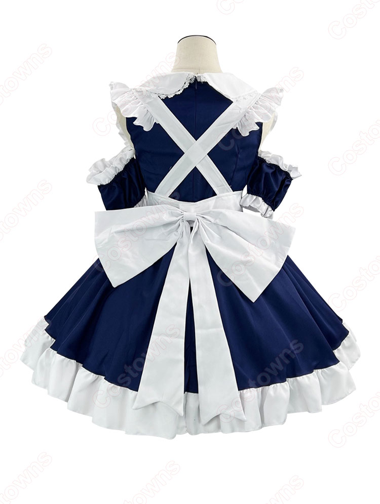 可愛い メイド服 コスプレ ハート型の胸空き セクシー 衣装
