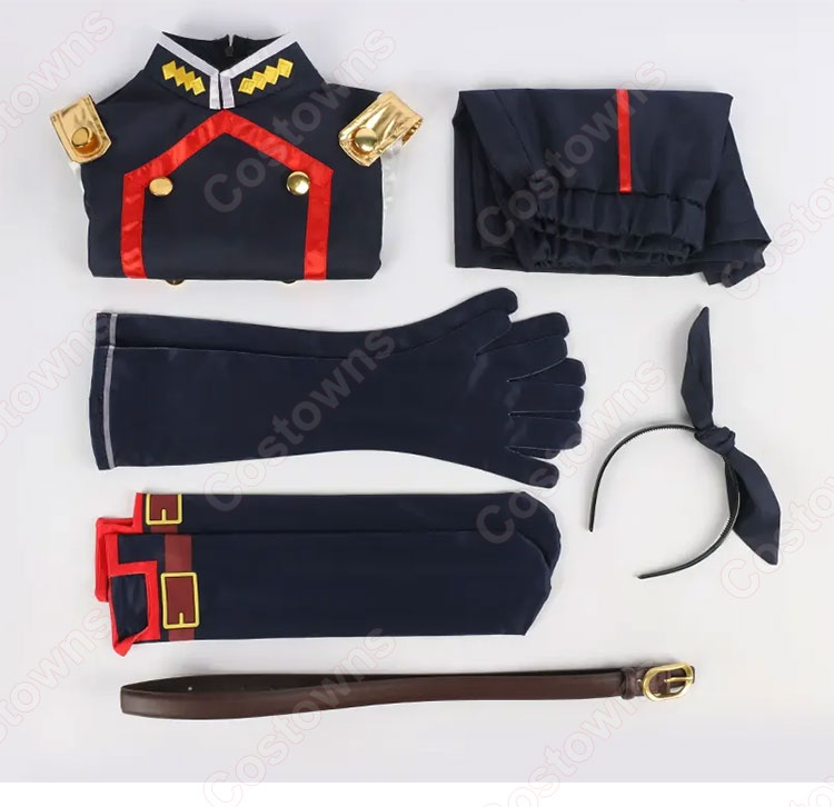 魔都精兵のスレイブ 駿河朱々 コスプレ衣装-12