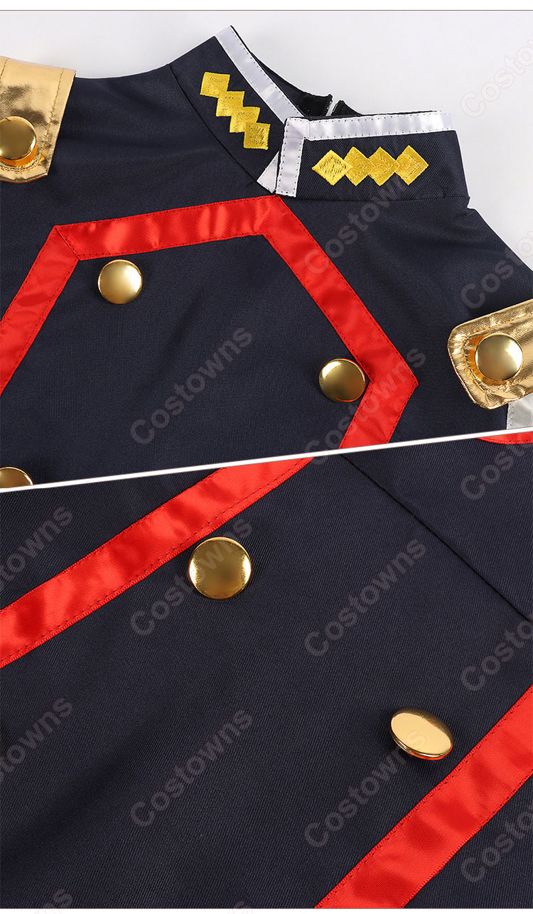 魔都精兵のスレイブ 駿河朱々 コスプレ衣装-5