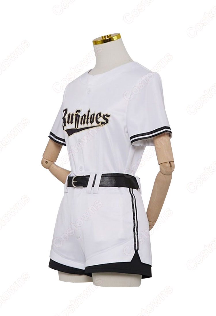VTuber ホロライブ プロ野球パシフィック・リーグ6球団 白銀ノエル(オリックス・バファローズ) コスプレ衣装-4