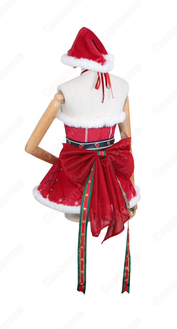 都内で 勝利の女神:NIKKE エマ クリスマス コスプレ衣装 ダーリンレッド コスプレ衣装