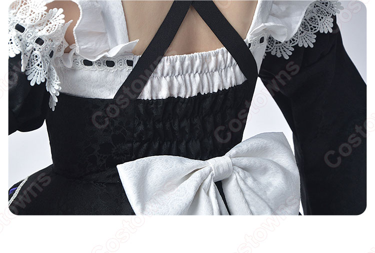 Re:ゼロから始める異世界生活 レム ラム コスプレ衣装 メイド服-8