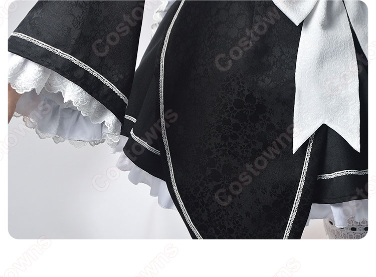 Re:ゼロから始める異世界生活 レム ラム コスプレ衣装 メイド服-10