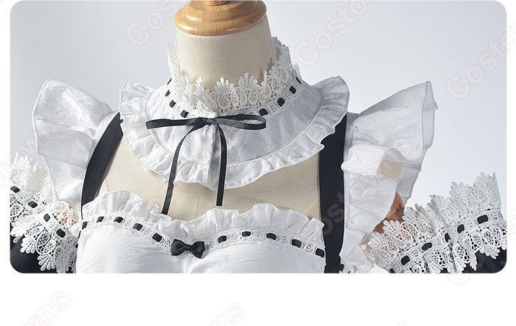 Re:ゼロから始める異世界生活 レム ラム コスプレ衣装 メイド服-4