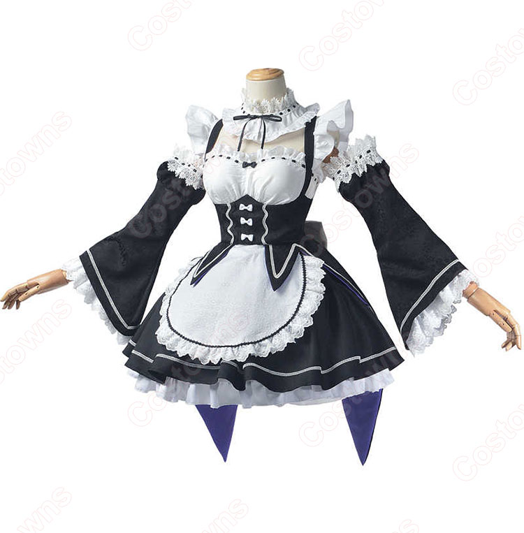Re:ゼロから始める異世界生活 レム ラム コスプレ衣装 メイド服
