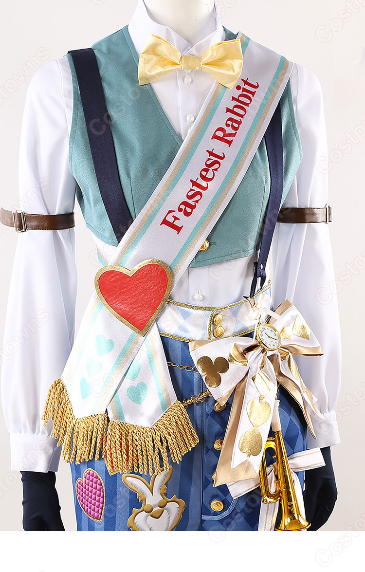 ディズニー ツイステッドワンダーランド 薔薇の王国のホワイトラビット・フェス デュース・スペード ラビット・ウェア コスプレ衣装-11
