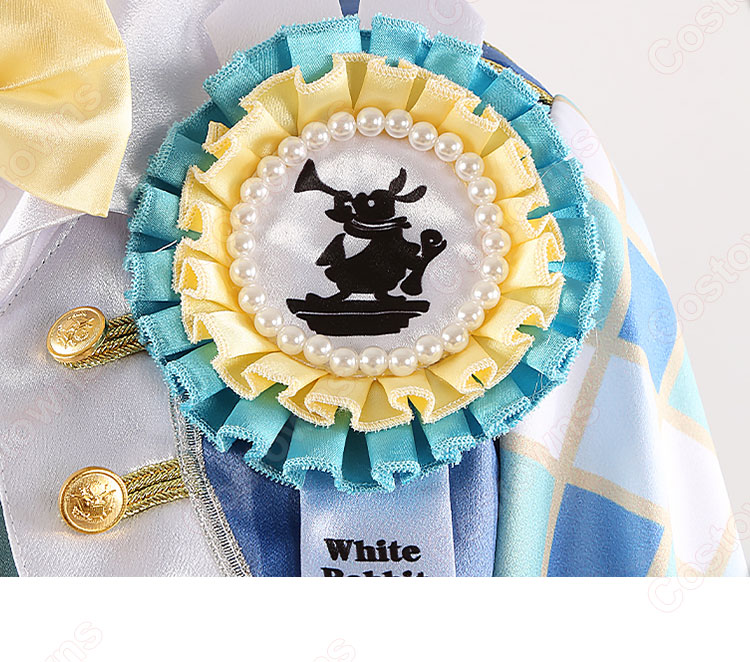 ディズニー ツイステッドワンダーランド 薔薇の王国のホワイトラビット・フェス デュース・スペード ラビット・ウェア コスプレ衣装-9