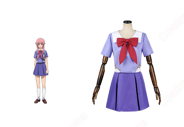 未来日記 我妻由乃 コスプレ衣装 制服 - Costowns