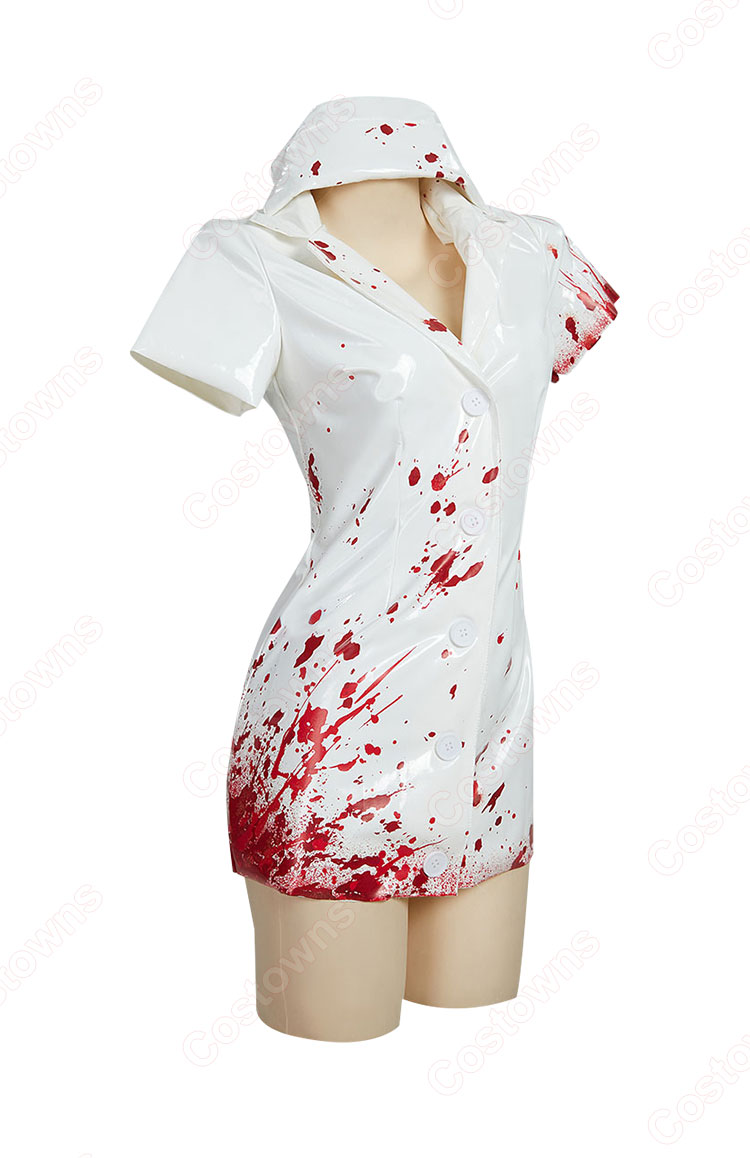 ハロウィン ナース服 看護師 コスプレ衣装 血まみれ ホラー系 コスプレ 仮装-2