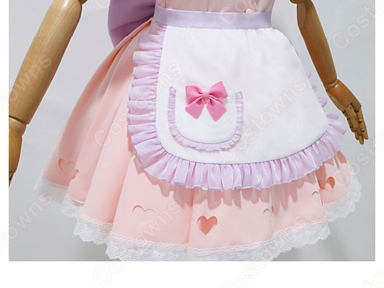 Re:ゼロから始める異世界生活 夢かわメイド ラム コスプレ衣装-7