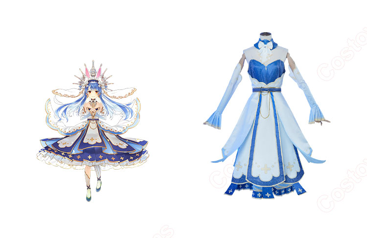VTuber ホロライブ 兎田ぺこら うさメガぺこら衣装 コスプレ衣装-1