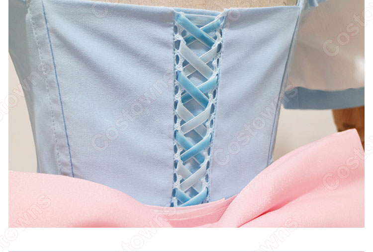 Re:ゼロから始める異世界生活 夢かわメイド レム コスプレ衣装-11