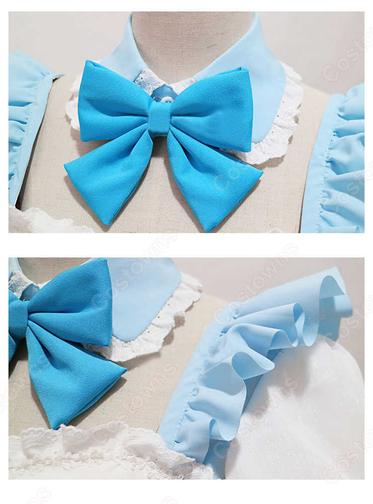 Re:ゼロから始める異世界生活 夢かわメイド レム コスプレ衣装-5