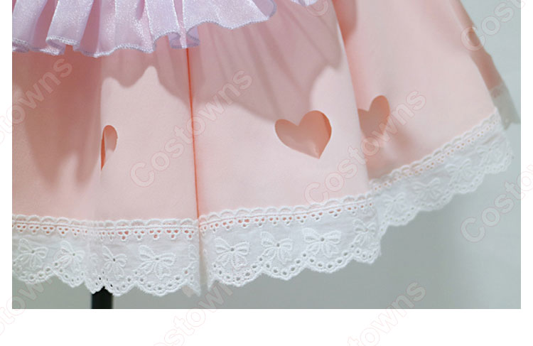 Re:ゼロから始める異世界生活 夢かわメイド ラム コスプレ衣装-8