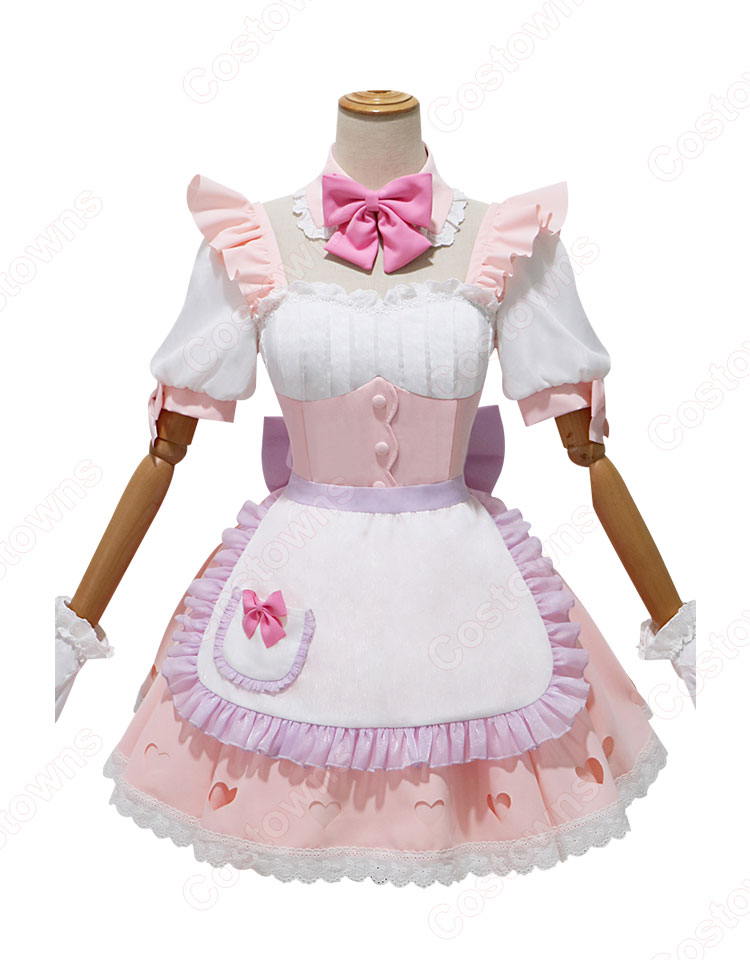 Re:ゼロから始める異世界生活 夢かわメイド ラム コスプレ衣装-2