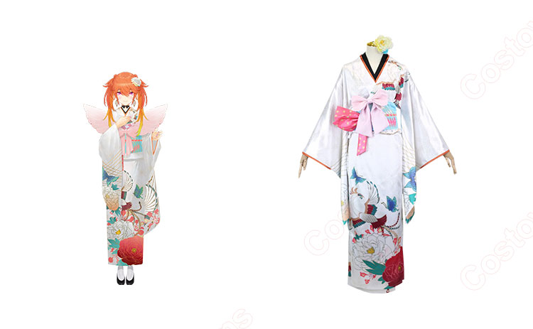 hololive ホロライブ 小鳥遊キアラ お正月 コスプレ衣装-1