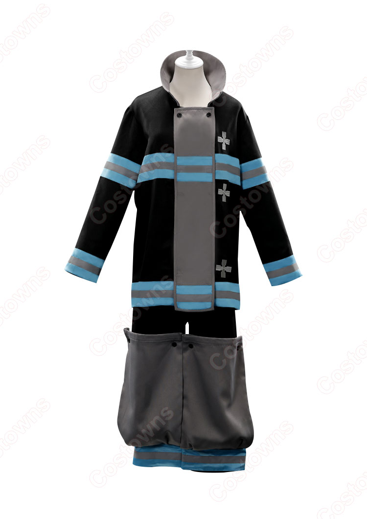 森羅日下部 コスプレ衣装 【炎炎ノ消防隊】 cosplay シンラ・クサカベ 第８特殊消防隊 消防服-3