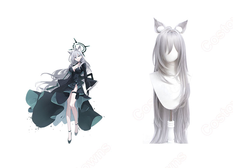 ブルーアーカイブ シロコ＊テラー 砂狼シロコ コスプレウィッグ-1