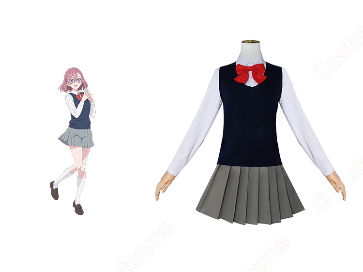 2.5次元の誘惑 天乃リリサ 制服 コスプレ衣装-1