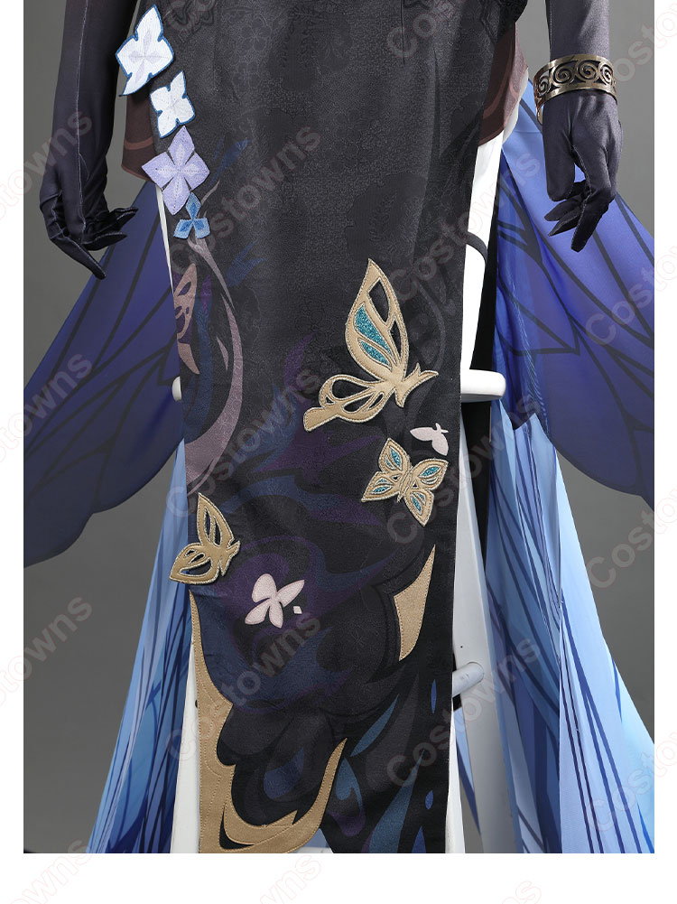 崩壊3rd アポニア 胡蝶の夢造り コスプレ衣装 チャイナドレス 新衣装-8