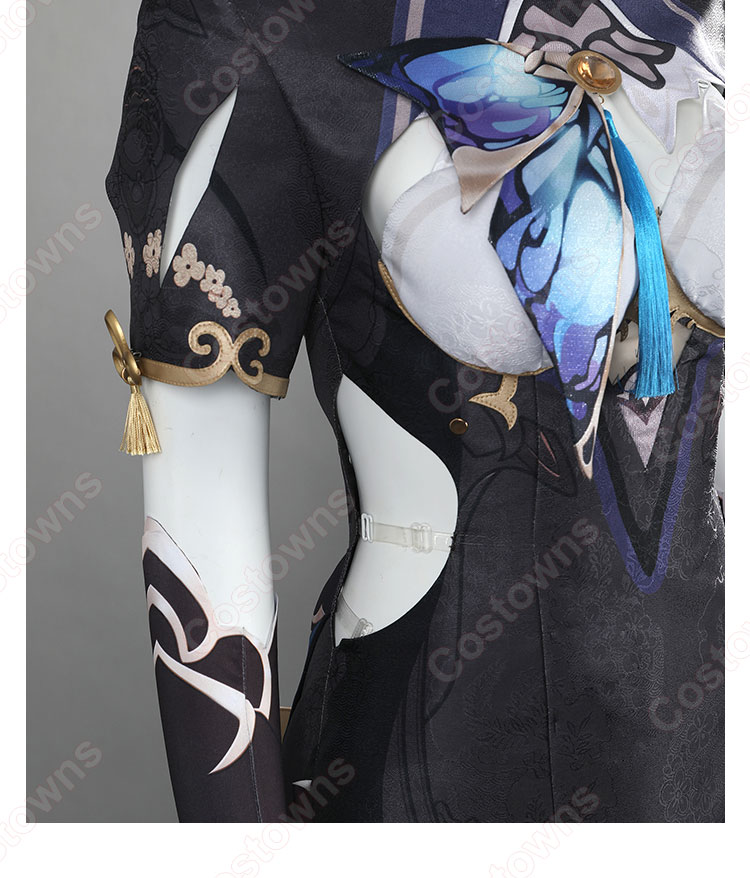 崩壊3rd アポニア 胡蝶の夢造り コスプレ衣装 チャイナドレス 新衣装-6