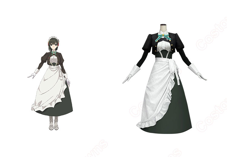 コスプレ　衣装　君は冥土様。　雪　メイド服　サイズM ウィッグ付き 君は冥土様 雪 コスプレ衣装 ウィッグ・靴追加可 - メルカリ
