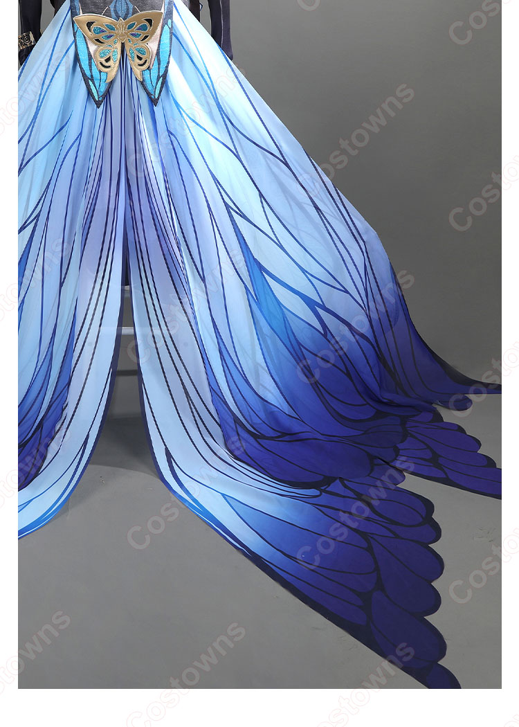 崩壊3rd アポニア 胡蝶の夢造り コスプレ衣装 チャイナドレス 新衣装-11