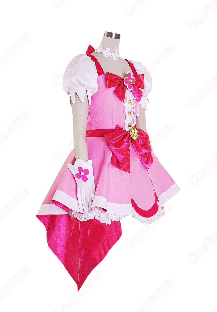 Go!プリンセスプリキュア 春野はるか キュアフローラ コスプレ衣装-5