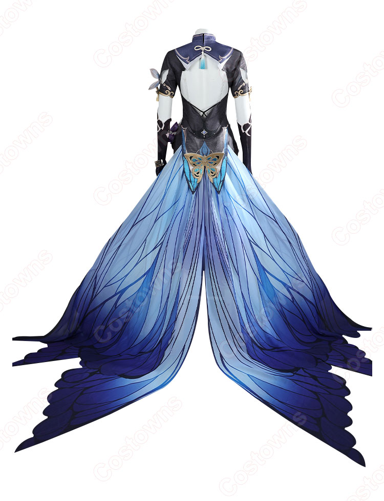 崩壊3rd アポニア 胡蝶の夢造り コスプレ衣装 チャイナドレス 新衣装-4