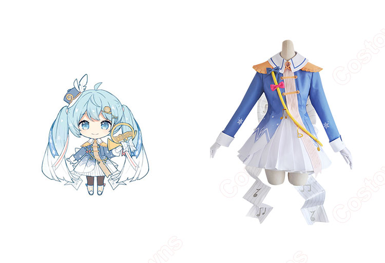 雪ミク(初音ミク) コスプレ衣装 SNOW MIKU 2020 マーチング 雪ミク(初音ミク) コスプレ衣装 SNOW MIKU 2020 マーチング