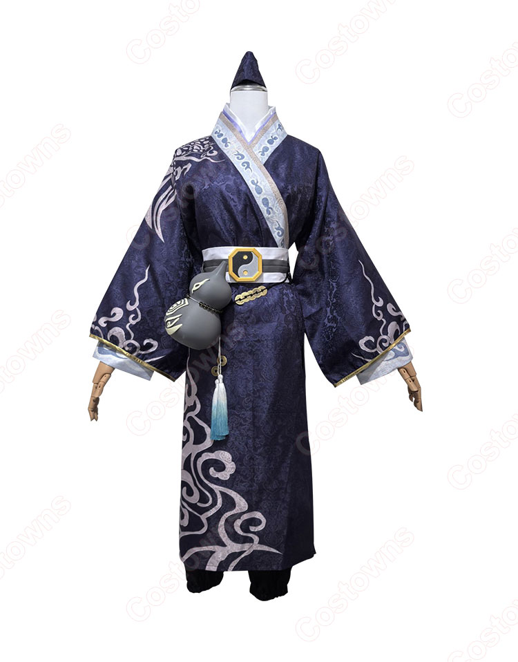 陰陽師本格幻想　白無常　黒無常　グッズ IdentityV 第五人格 白黒無常(謝必安) 陰陽司公 コスプレ衣装