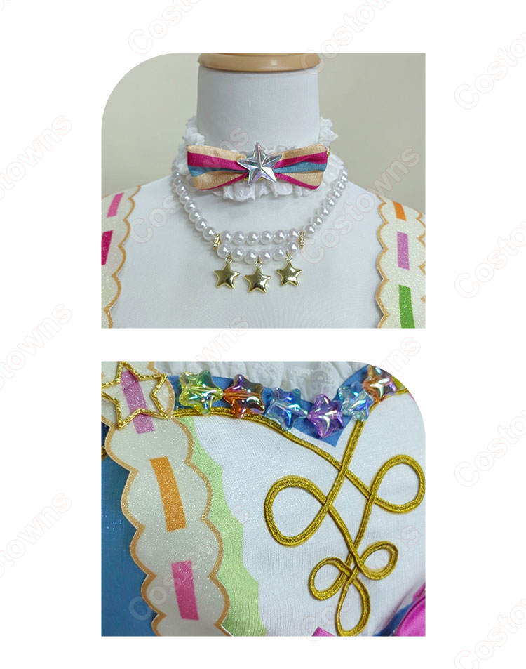 アイカツオンパレード！ 虹野ゆめ コスプレ衣装-4