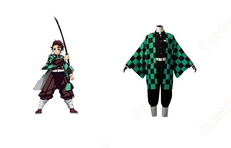 鬼滅の刃 竈門炭治郎 コスプレ衣装 隊服 刺繍 - Costowns