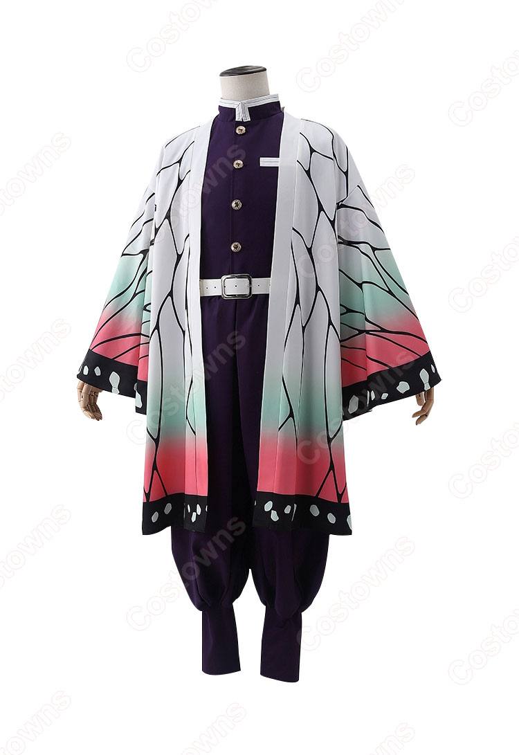 鬼滅の刃 蟲柱 胡蝶しのぶ コスプレ衣装 隊服 刺繍 - Costowns