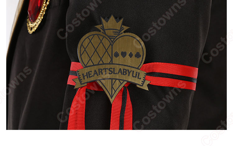 ディズニー ツイステッドワンダーランド リドル・ローズハート エース・トラッポラ ケイト・ダイヤモンド デュース・スペード トレイ・クローバー コスプレ衣装 ハーツラビュル寮 制服-8