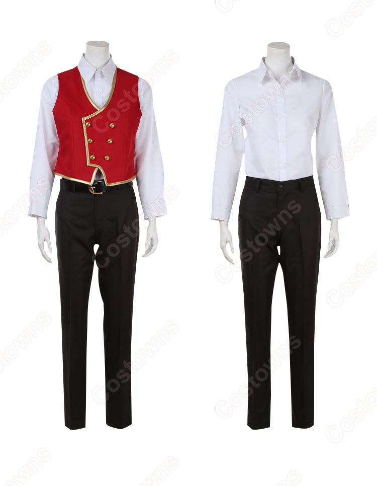 ディズニー ツイステッドワンダーランド リドル・ローズハート エース・トラッポラ ケイト・ダイヤモンド デュース・スペード トレイ・クローバー コスプレ衣装 ハーツラビュル寮 制服-6