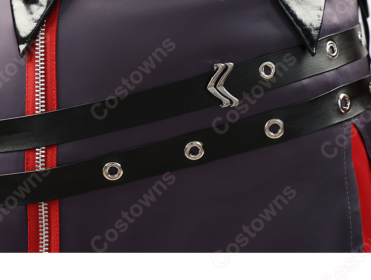 原神 紅夜 アルレッキーノ コスプレ衣装-11