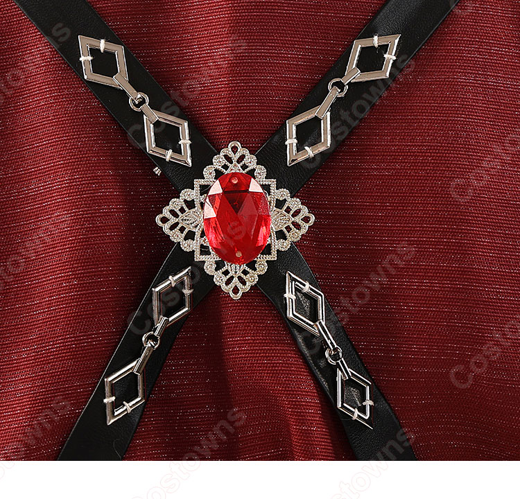 原神 紅夜 アルレッキーノ コスプレ衣装-12