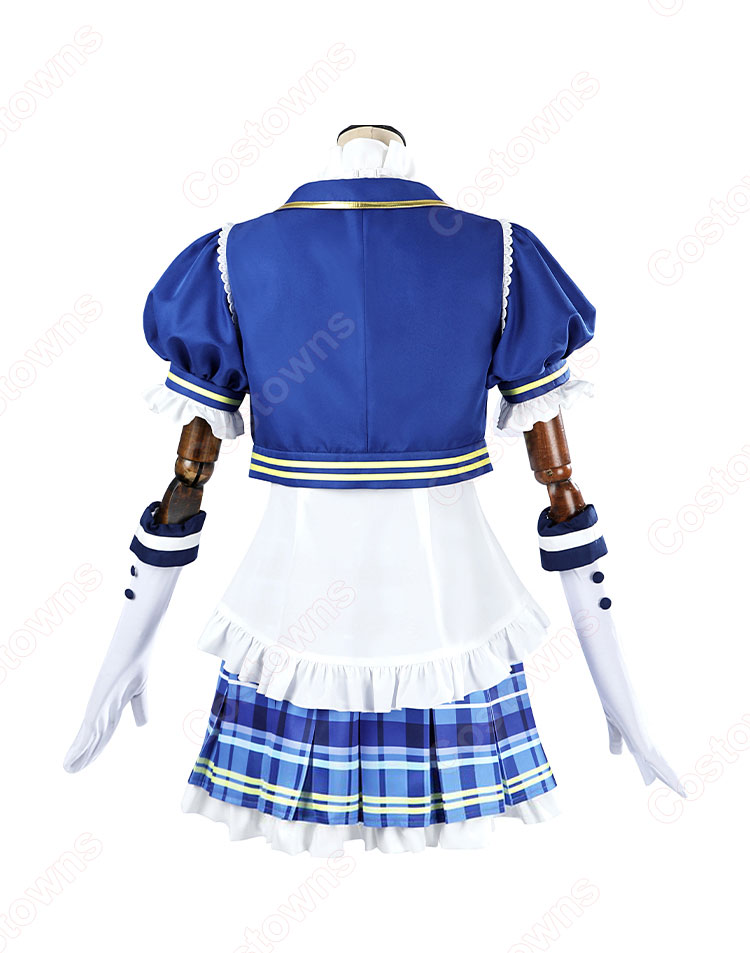 スクフェス2 Aqours 黒澤ダイヤ 松浦果南 国木田花丸 小原鞠莉 黒澤ルビィ 桜内梨子 津島善子 高海千歌 渡辺曜 コスプレ衣装-4