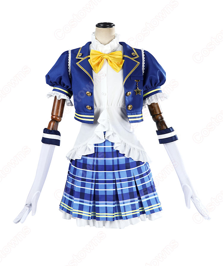 スクフェス2 Aqours 黒澤ダイヤ 松浦果南 国木田花丸 小原鞠莉 黒澤ルビィ 桜内梨子 津島善子 高海千歌 渡辺曜 コスプレ衣装 -  Costowns