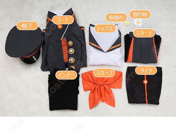 Fate/Grand Order 岸波白野 ザビ子 コスプレ衣装-14