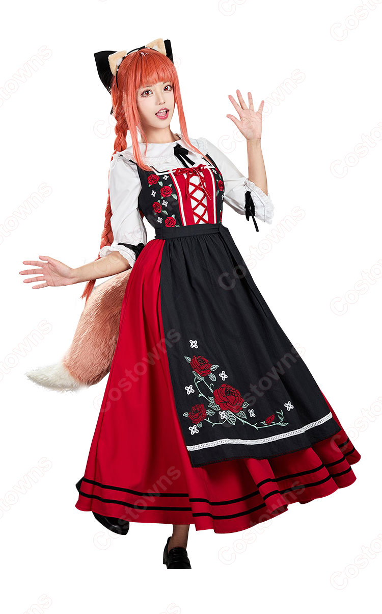 狼と香辛料 ホロ アルザス民族衣装 コスプレ衣装-3