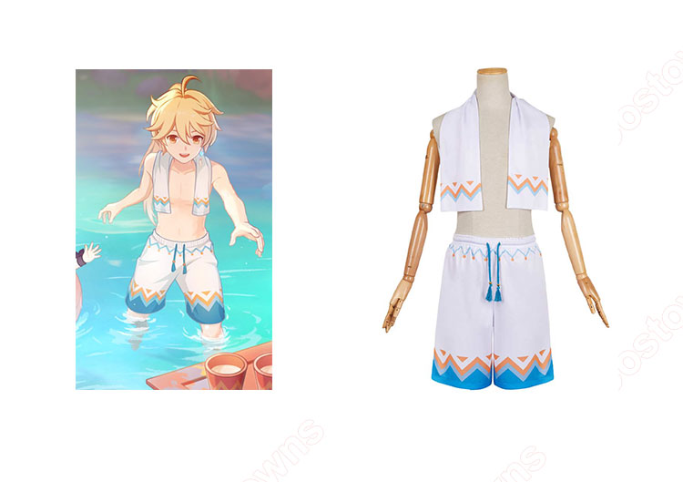 原神 ナタ 魔神任務の温泉 空 コスプレ衣装-1