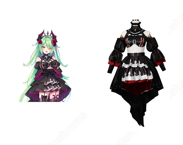 Niknock 死に逝く騎士 異世界に響く断末魔 魔王 コスプレ衣装 ウィッグ追 コスチューム・コスプレ