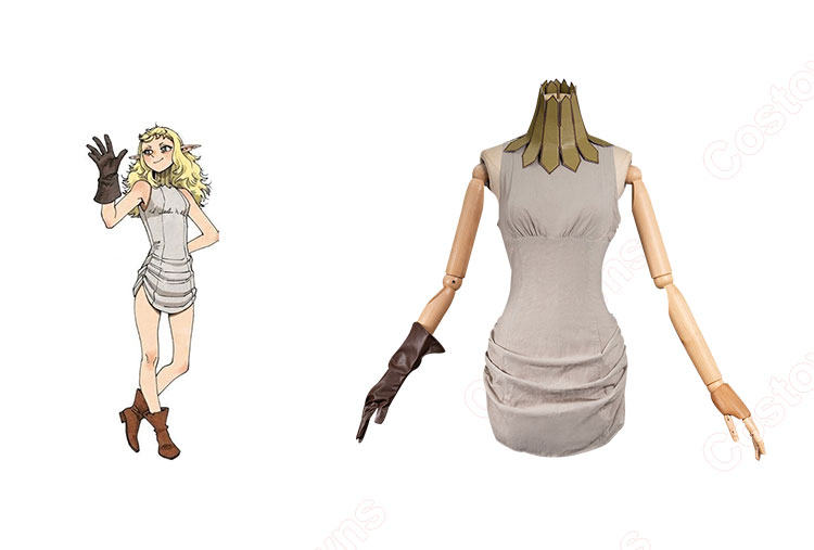 ダンジョン飯 フレキ コスプレ衣装-1