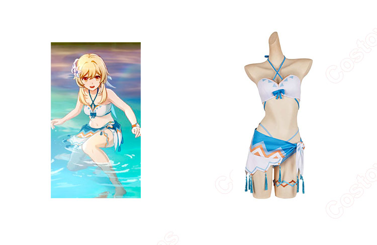 原神 ナタ 魔神任務の温泉 蛍 水着 コスプレ衣装-1